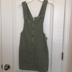Corduroy overall dress